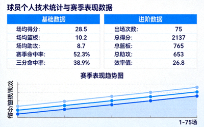 球员个人技术统计与赛季表现数据